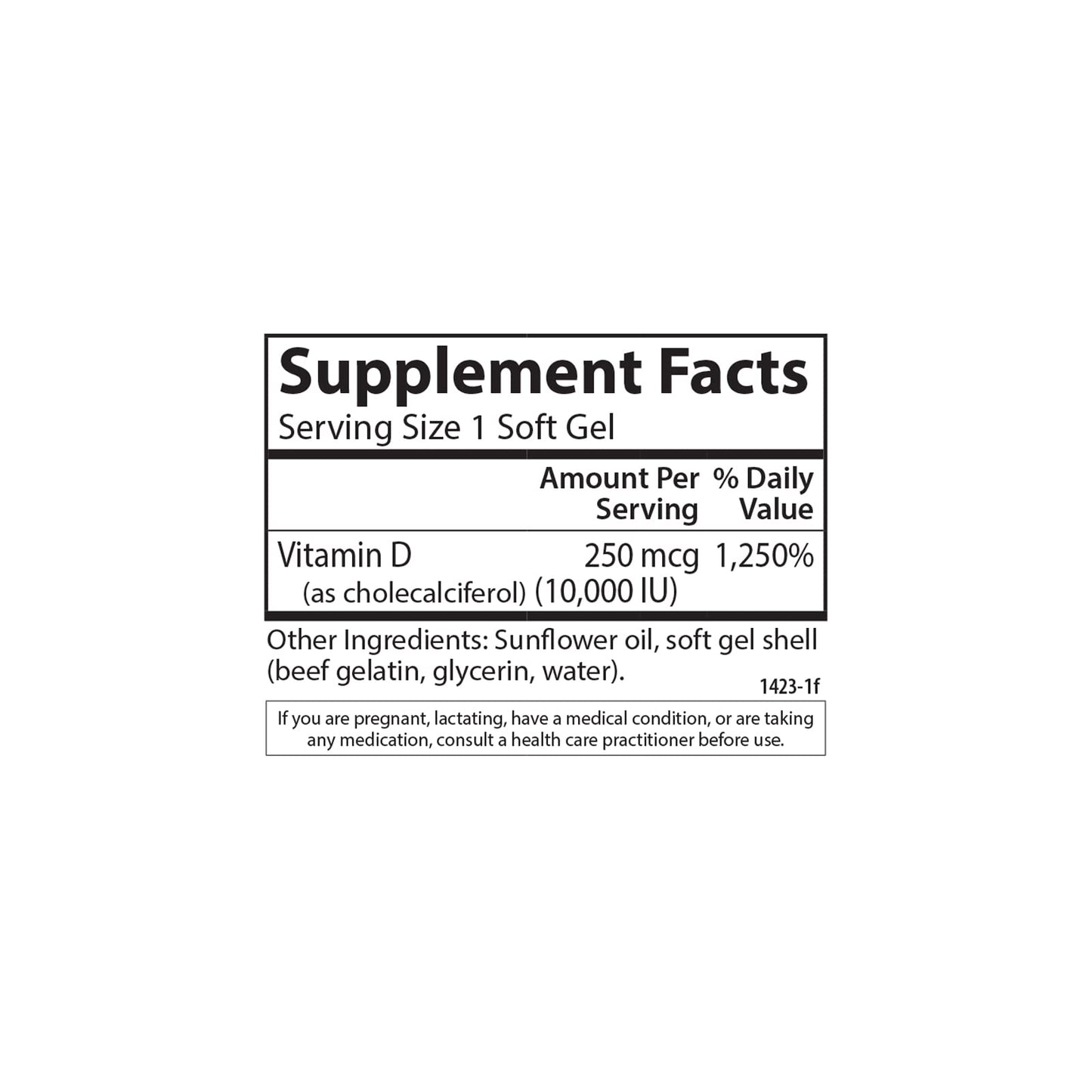 Carlson Vitamin D3 10,000 IU (250 mcg) - Cholecalciferol for Bone & Immune Health | 360 Soft Gels