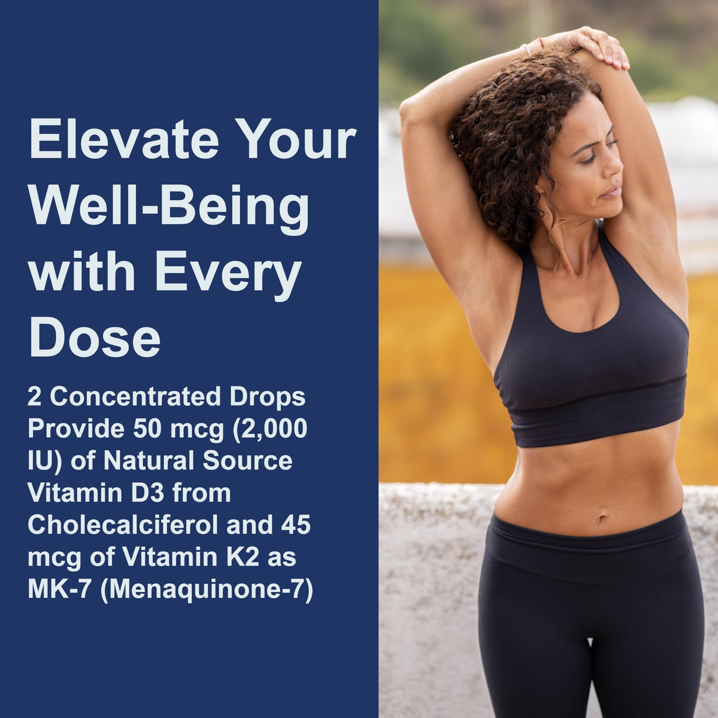 Carlson Super Daily D3 + K2 – 50 mcg D3 + 45 mcg MK-7 per serving | Heart & Bone Health | 360 Drops (10.16 ml)