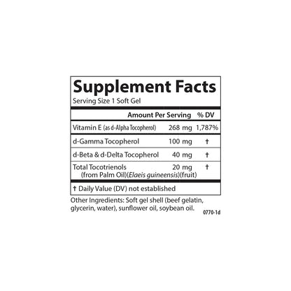 Carlson E-Gems Elite Vitamin E 400 IU | Tocopherols & Tocotrienols