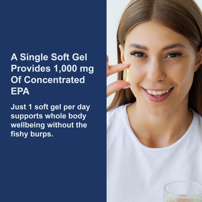 Carlson Elite EPA Gems 1000 mg EPA Fish Oil — Wild-Caught Norwegian, 60 Softgels