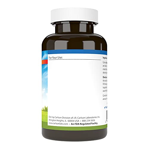 Carlson Empty Vegetarian #2 Capsules - 200 Count, Easy Fill & Screw Cap
