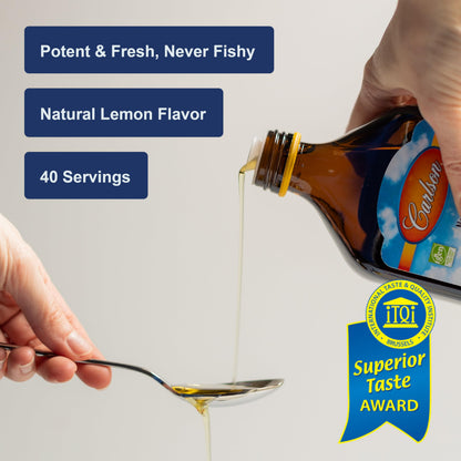 Carlson The Very Finest Fish Oil - 1600 mg Omega-3s, Lemon, 200ml