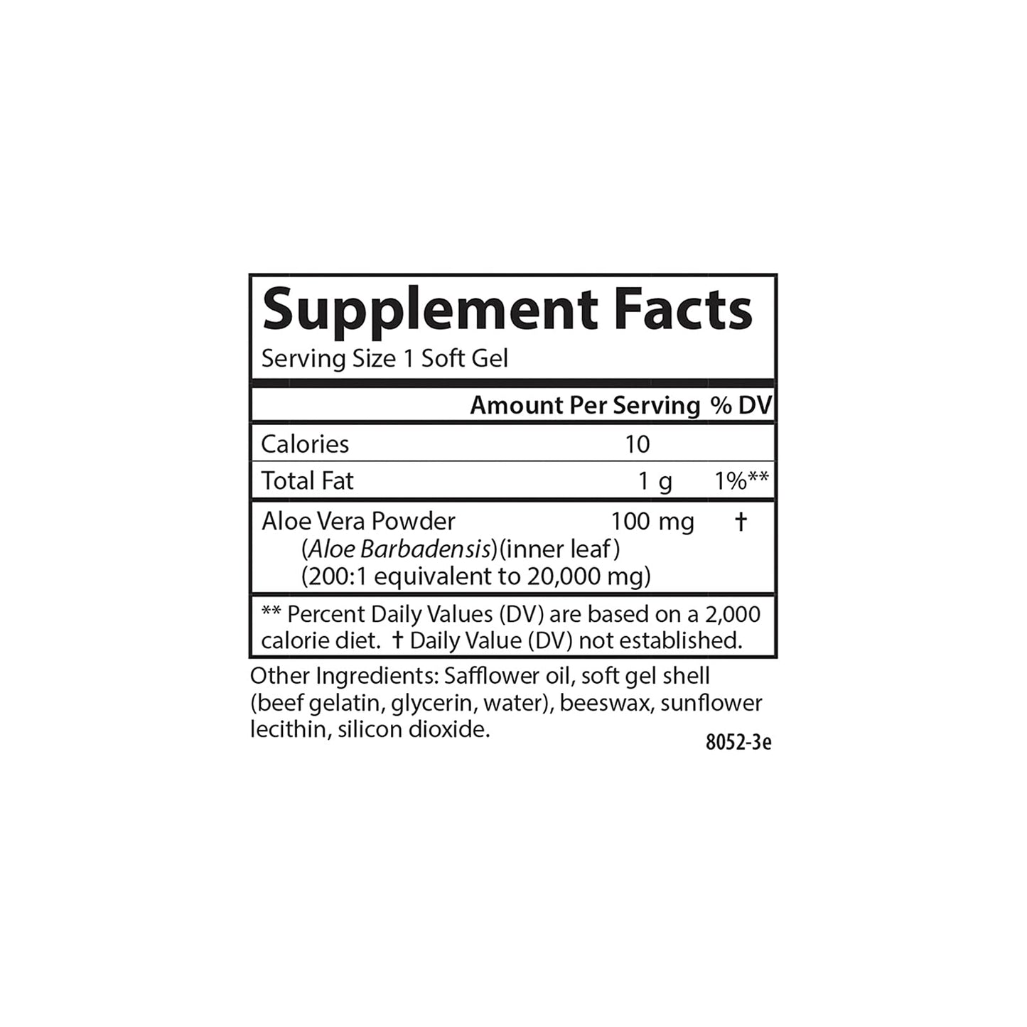 Carlson Golden Aloe 100 mg (200:1) Digestive Support & Colon Health – 180 Softgels