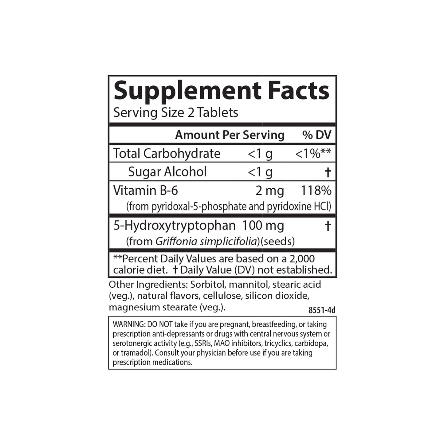 Carlson - Healthy Mood 5-HTP Elite, 100 mg, Serotonin Production, Healthy Mood & Promotes Relaxation, Natural Raspberry Flavor, 120 Tablets