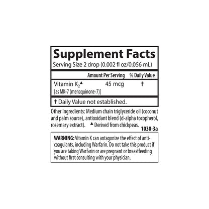 Carlson Super Daily K2 45 mcg MK-7 - Vitamin K2 Supplement