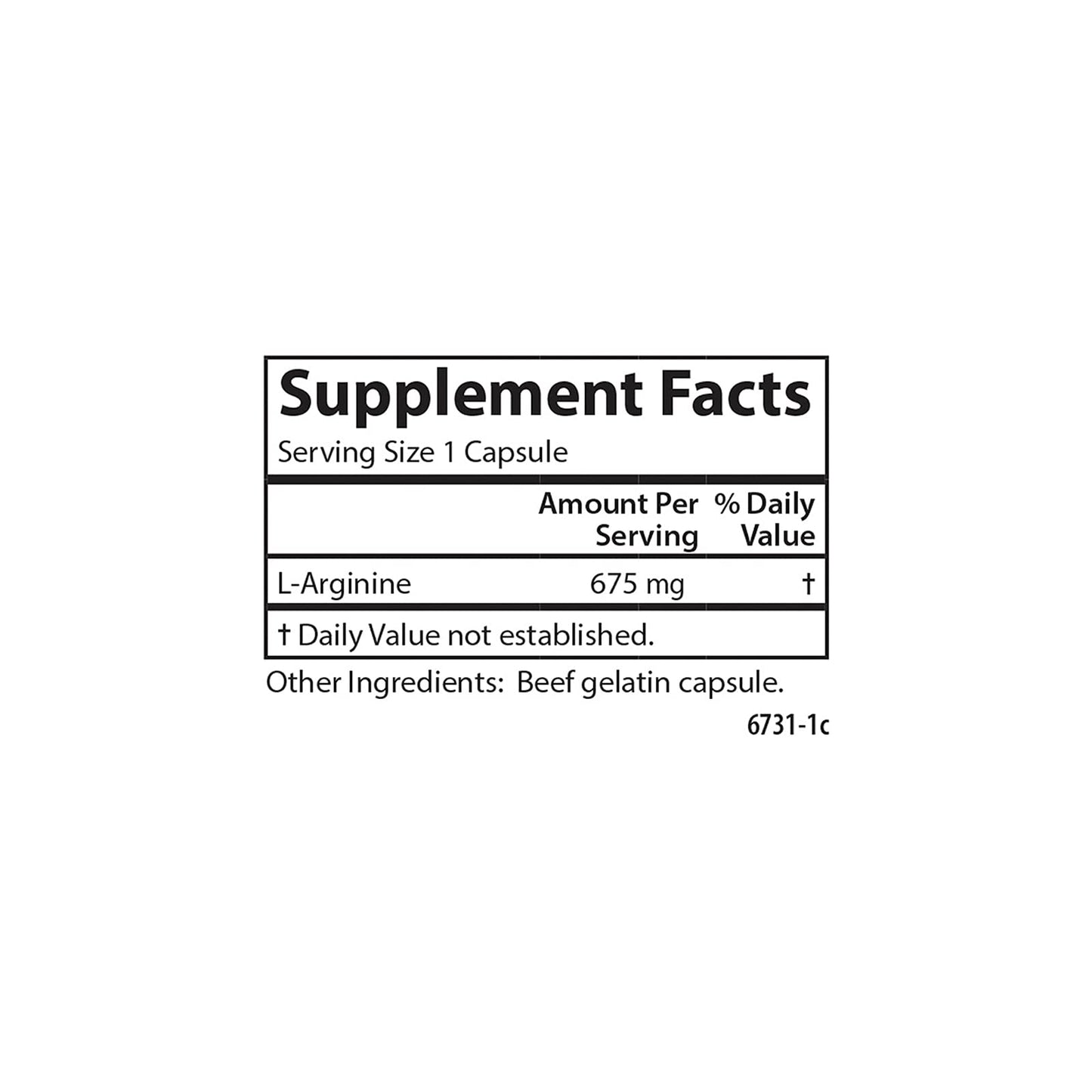 Carlson L-Arginine 675 mg – Supports Healthy Circulatory & Cardiovascular System | 90 Capsules (Pack of 2)