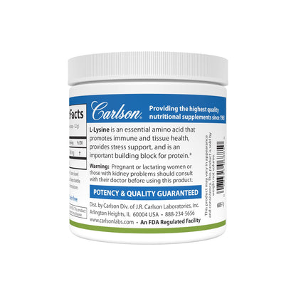 Carlson L-Lysine Powder 960 mg | Supports Healthy Tissue & Muscle Development | 100 g