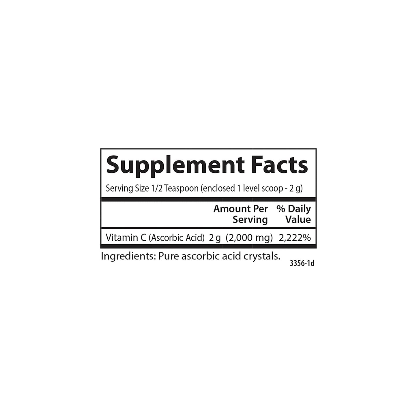 Carlson Labs Non-GMO Vitamin C Crystals, 6 oz (Pack of 2)