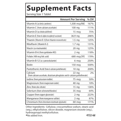 Carlson Mini-Multi: Small Multivitamin Tablets for Immune & Heart Health (180 Tabs)