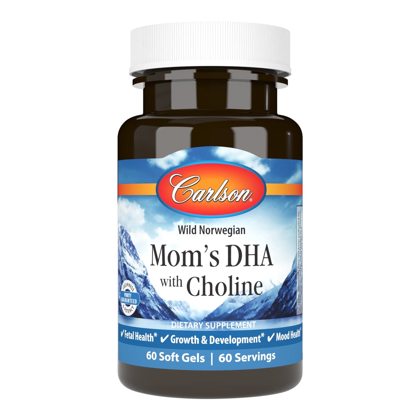 Carlson Mom's DHA with Choline – 3:1 DHA:EPA, 60 Softgels
