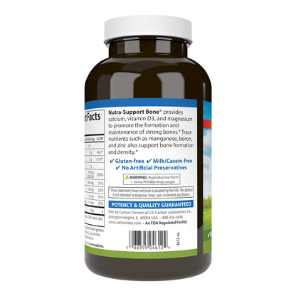 Carlson Nutra-Support Bone Calcium, Magnesium & Vitamin D3 – 180 Softgels