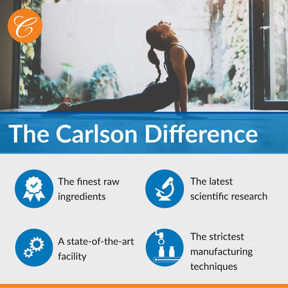 Carlson Nutra-Support Bone Calcium, Magnesium & Vitamin D3 – 180 Softgels