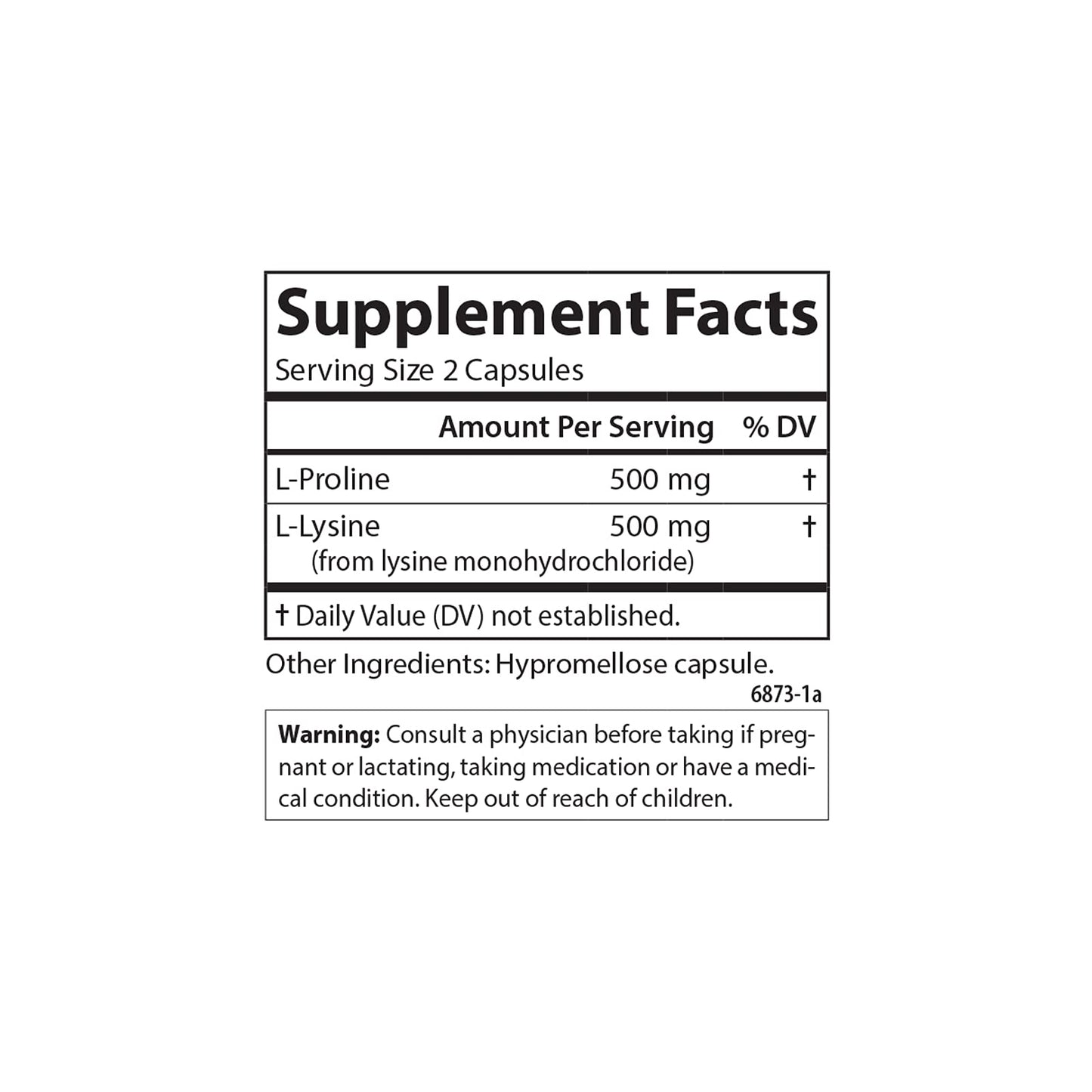 Carlson Pro-Rite: L-lysine & L-proline for Joint Support - 200 Capsules