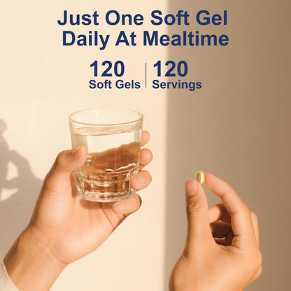 Carlson Solar D Gems - Vitamin D3 4000 IU + Omega-3 115 mg | Lemon Softgels