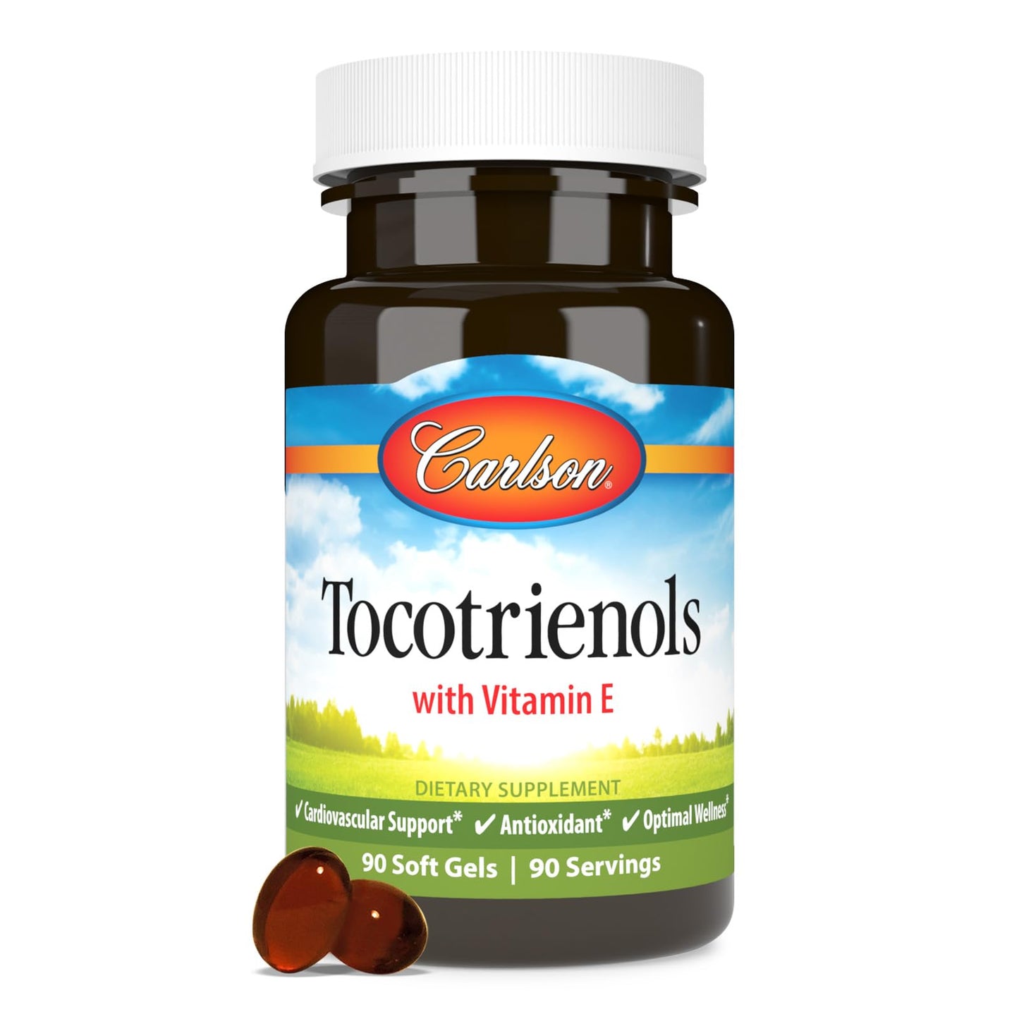 Carlson Tocotrienols 40 mg – Natural Vitamin E, 90 Softgels
