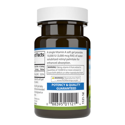 Carlson Vitamin A Solubilized 10000 IU Softgels – Vision Health (Pack of 2)