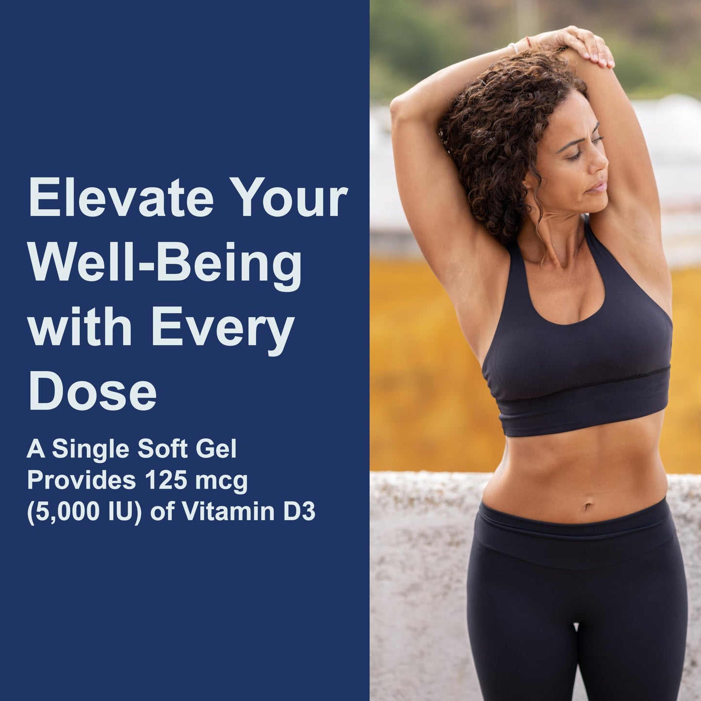 Carlson Vitamin D3 5000 IU Soft Gels – Bone & Muscle Health (360 Softgels)