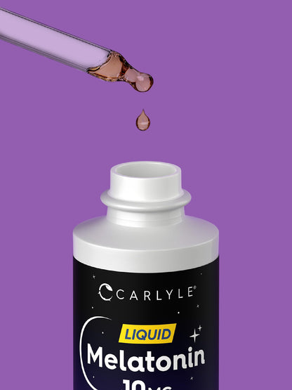 Carlyle Melatonin 10mg Liquid Drops – Berry Flavor, 2 fl oz, Non-GMO, Vegetarian (Pack of 2)