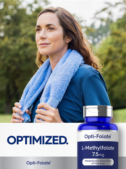Carlyle L-Methylfolate 7.5 mg | 60 Capsules | Optimized & Activated | Non-GMO, Gluten Free | 5-MTHF Methyl Folate | Opti-Folate (Pack of 2)