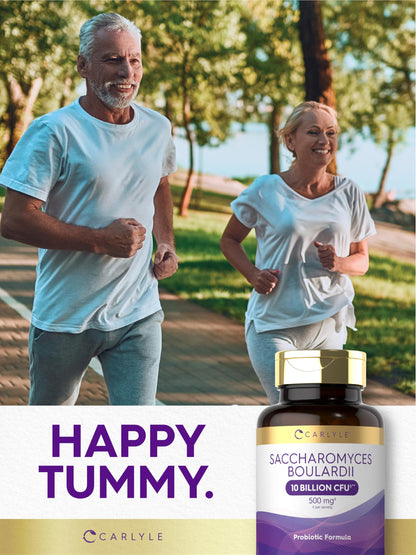Carlyle Saccharomyces boulardii Probiotics | 10B CFUs, 200 Capsules | Gluten Free & Non-GMO