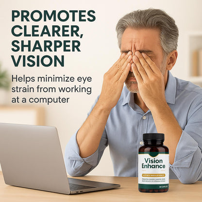 KBSBUBB Vision Enhance Pro – Lutein, Zeaxanthin & Bilberry Carotenoid Blend, 30-Day Supply