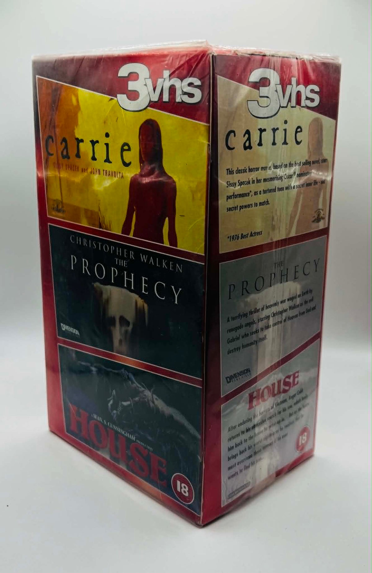 Carrie/The Prophecy/House Triple (18) (NEW SEALED)