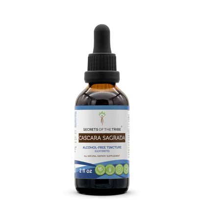Secrets of the Tribe Cascara Sagrada Tincture - Alcohol-Free Liquid Extract (2 FL OZ)