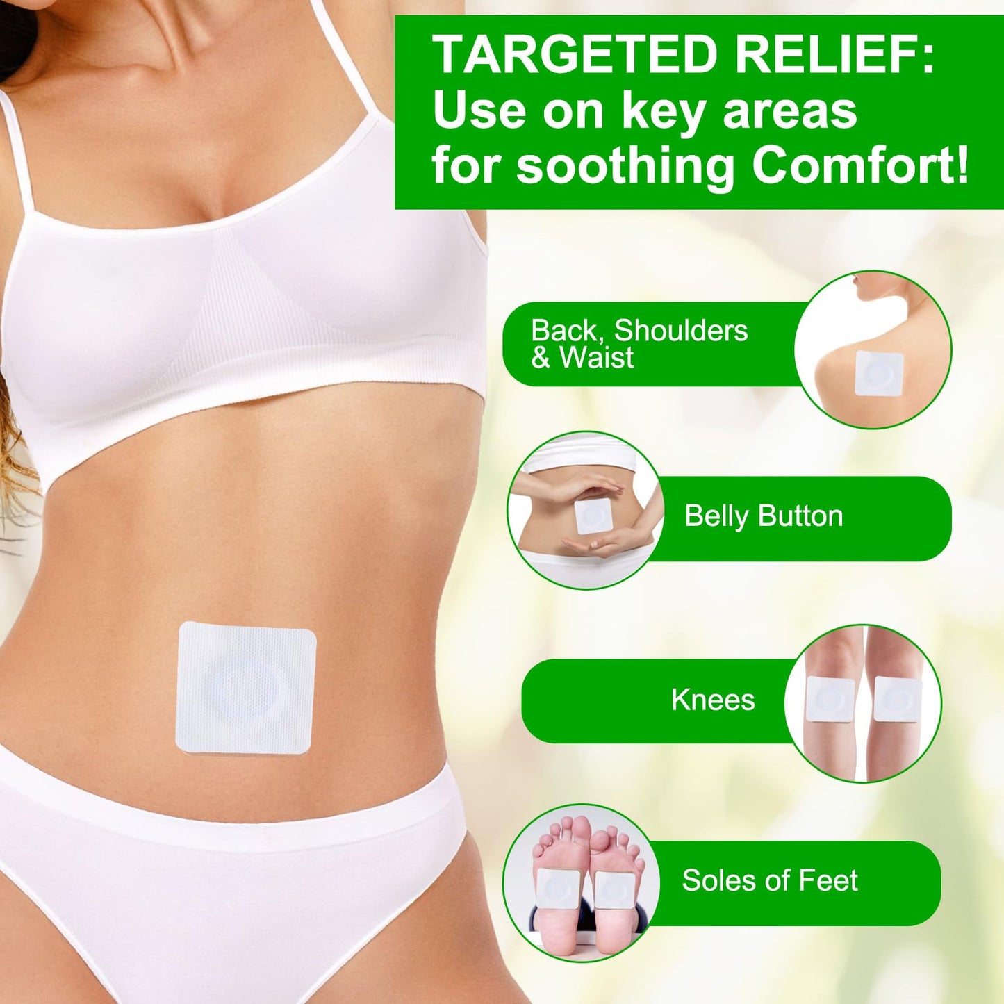 Castor Oil Patches 30Pcs – 60ml Castor Oil Pack Wrap for Belly Button, Organic & Disposable Pads