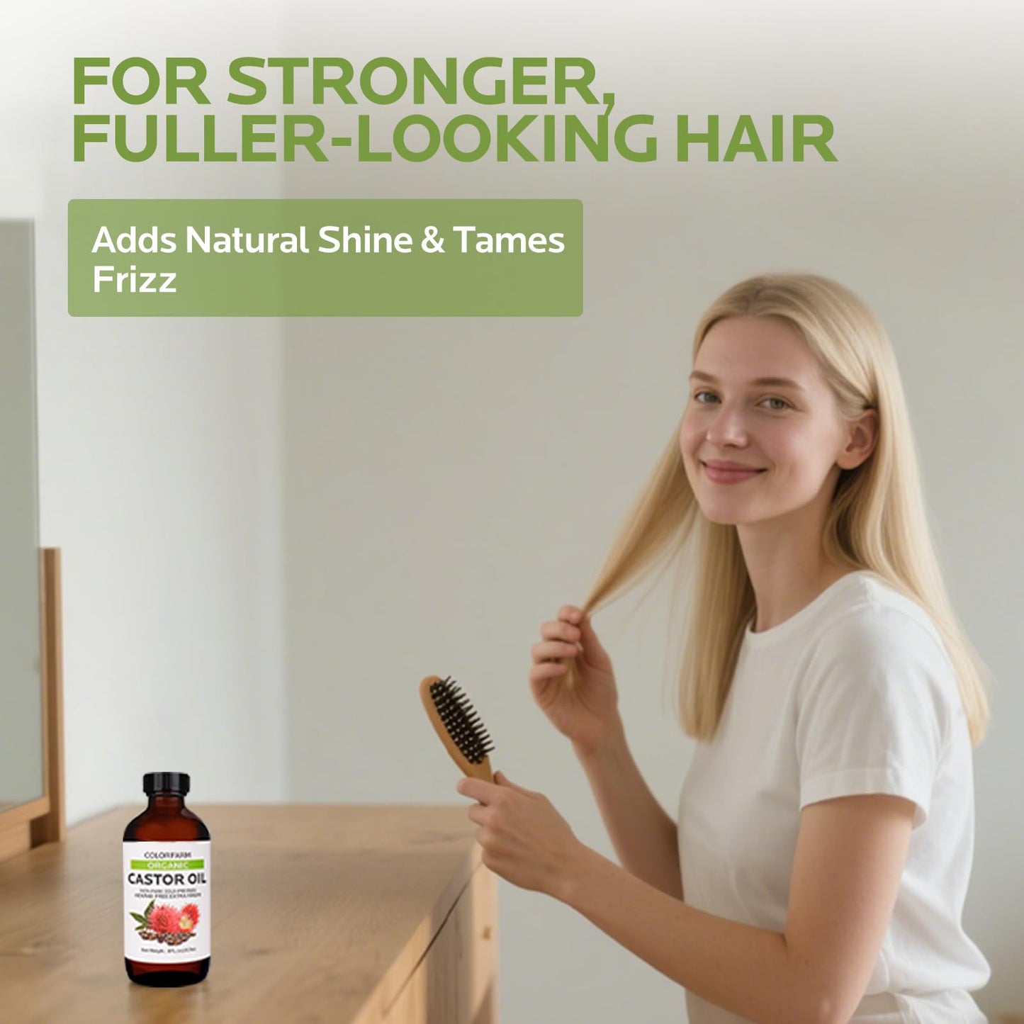 Cold Pressed Organic Castor Oil: Nourishing Hair and Skin - 100% Pure and Unrefined, Hexane-Free, USDA Organic, 8 fl oz