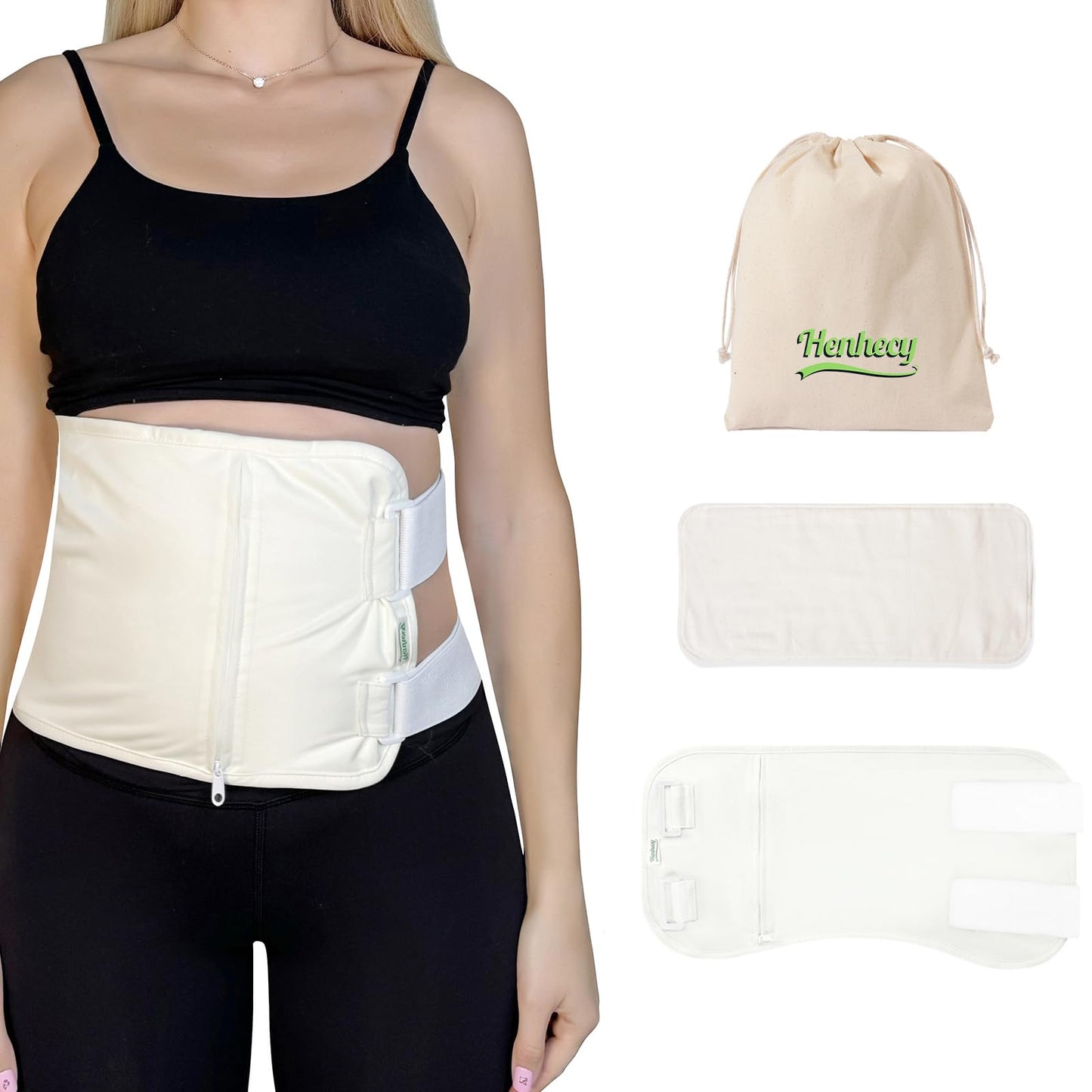 Castor Oil Packs Kit for Liver Detox and Cleansing - Comes with Extra Cotton Flannel Pad, Reusable & Mess-Free (Oil Not Included)