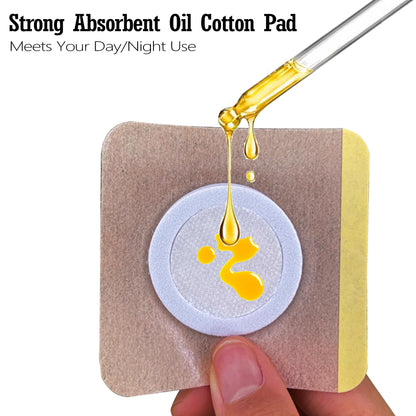 15 Pack 3.2\" Disposable Castor Oil Pack Wrap for Belly Button, Self-Adhesive Castor Oil Patches with Organic Cotton Pad, No Wash, No Irritation, and Anti-Leakage Men Women Day and Night Use