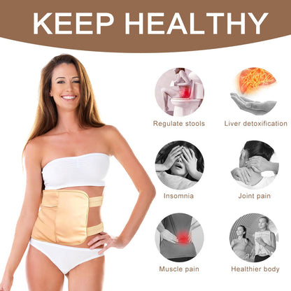 Castor Oil Pack Wrap – Liver Detox & Stomach Relief | Hot/Cold Compress Pads