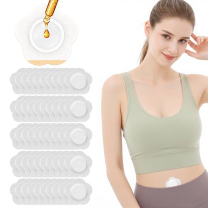 Castor Oil Patches – 50Pcs Disposable Organic Cotton Belly Button Patches | Leak-Proof & Hypoallergenic