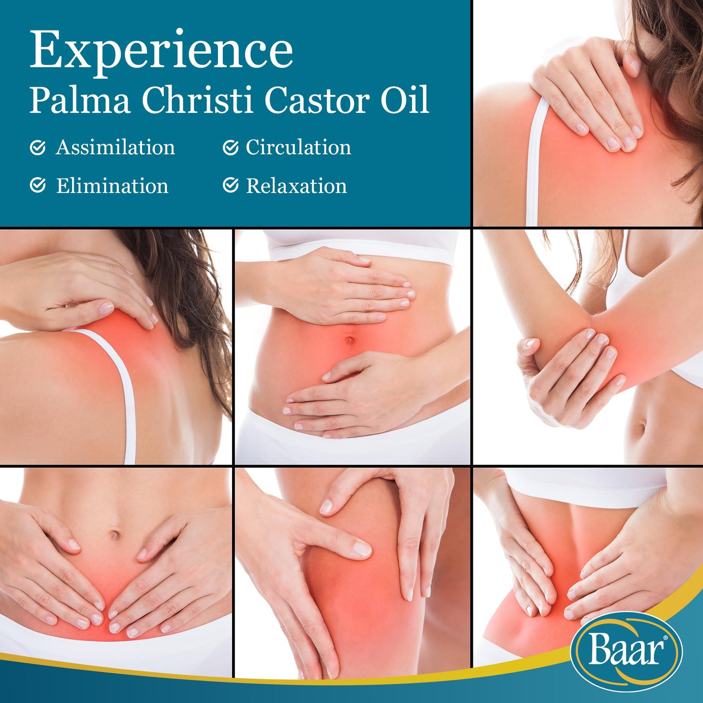 Baar Cold-Pressed Castor Oil 32 oz – Hexane-Free & BPA-Free Bottle