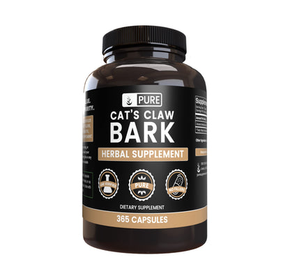 Cat's Claw Bark 365 Capsules | Pure Original Ingredients | Lab Verified