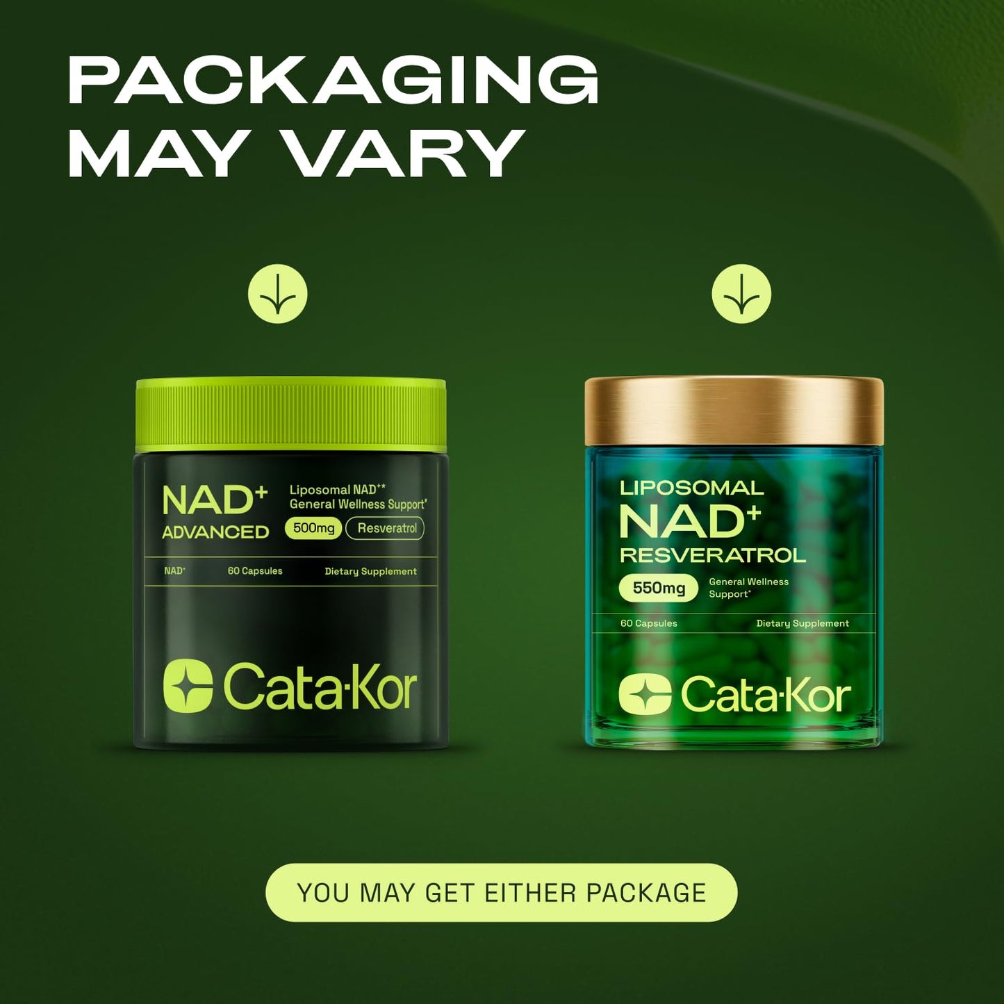 Cata-Kor Liposomal NAD+ with Resveratrol – NMN Alternative | Third-Party Tested