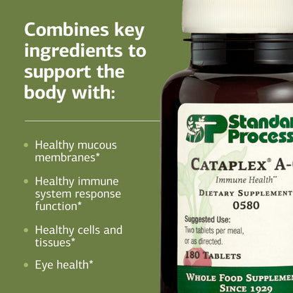 Cataplex A-C by Standard Process – Immune Support & Eye Health | 180 Tablets (90 Servings)