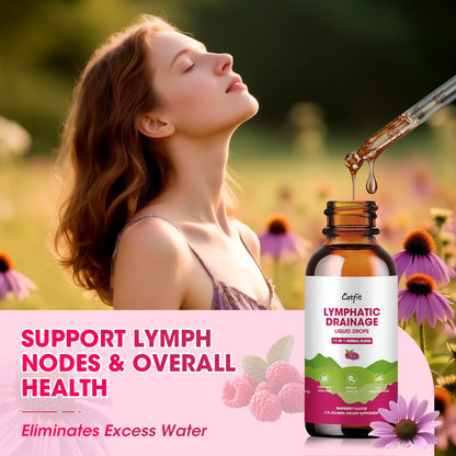 Catfit Lymphatic Drainage Drops – Immune & Lymphatic Support, Detox & Liver Health (4 Fl Oz)