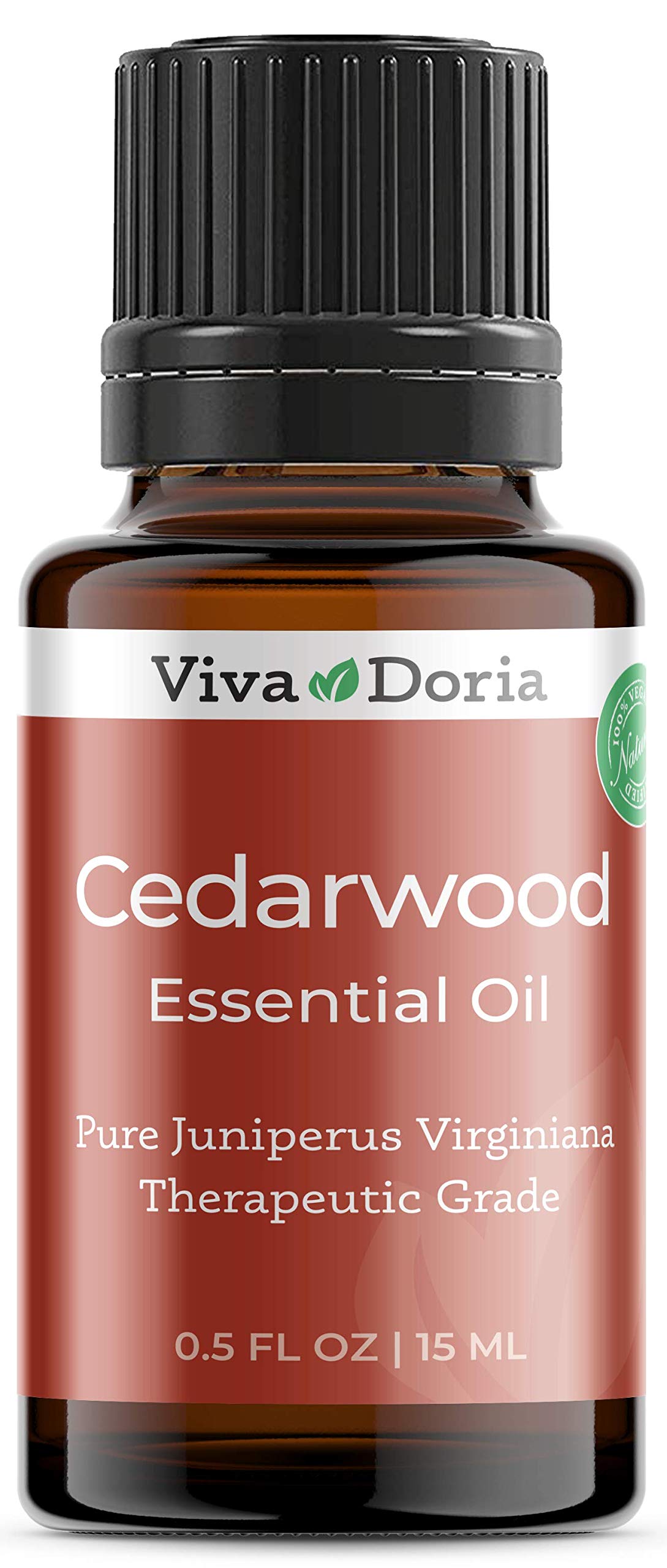 Viva Doria Cedarwood Essential Oil | 100% Pure, Undiluted, 15 mL | Therapeutic Grade