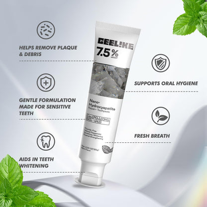 CEELIKE Hydroxyapatite Toothpaste & Kids Set – Strengthens Teeth & Enamel