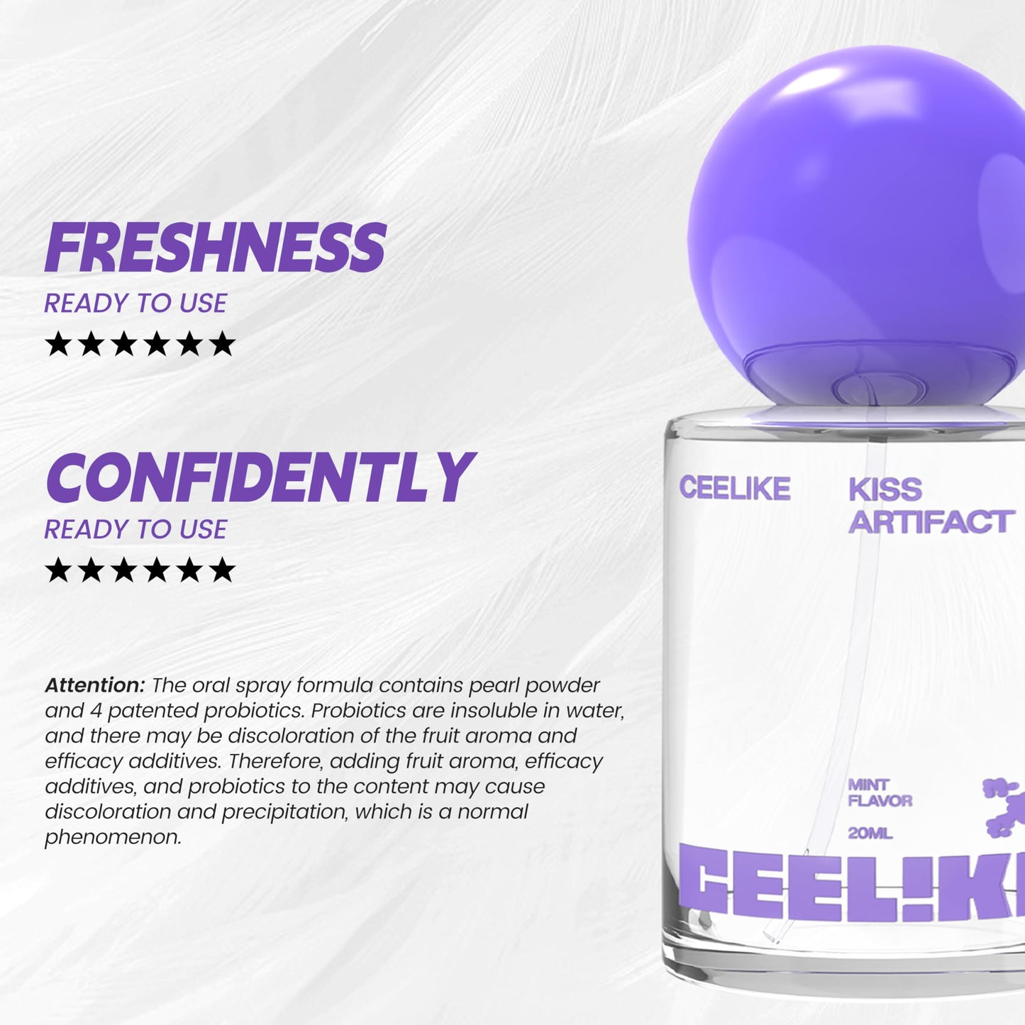 CEELIKE Oral Spray – Fresh Breath, Dual Cooling Experience & Convenient On-the-Go Design – Perfect for Freshening Breath Anywhere, Anytime (1 count)