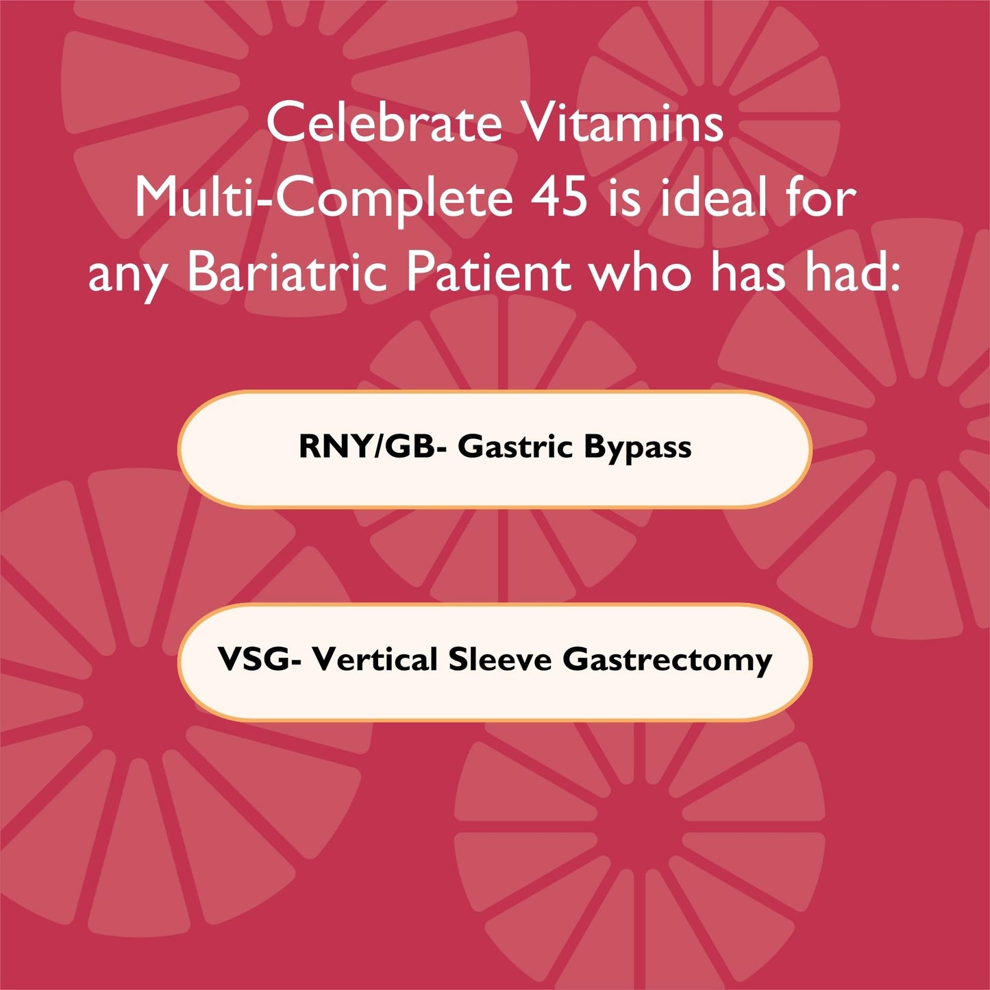 Celebrate Vitamins Multi-Complete Chewables – 45mg Iron | Bariatric Multivitamin for Sleeve Gastrectomy & Gastric Bypass (Berry, 60 Tablets)