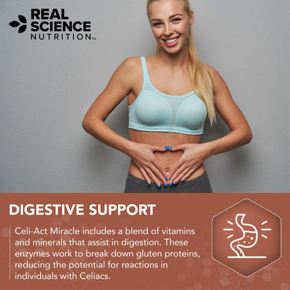 Real Science Nutrition Celi-Act Miracle – Natural Celiac Support & Digestive Health