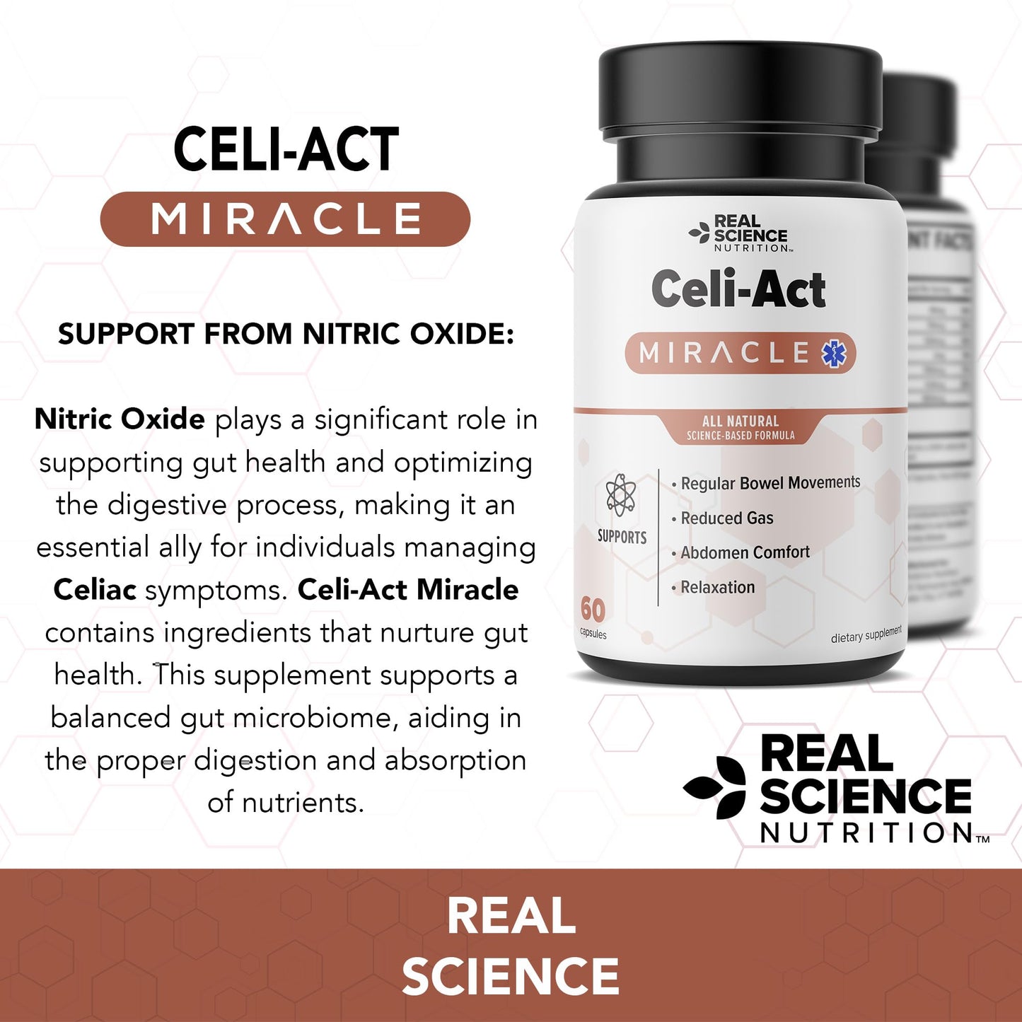 Real Science Nutrition Celi-Act Miracle – Natural Celiac Support & Digestive Health