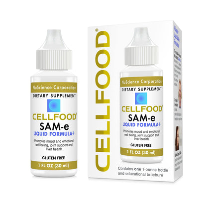 Cellfood SAM-e Liquid Formula+ 1 oz | Joint Support & Liver Health | Gluten Free, Non-GMO | 30-Day Supply
