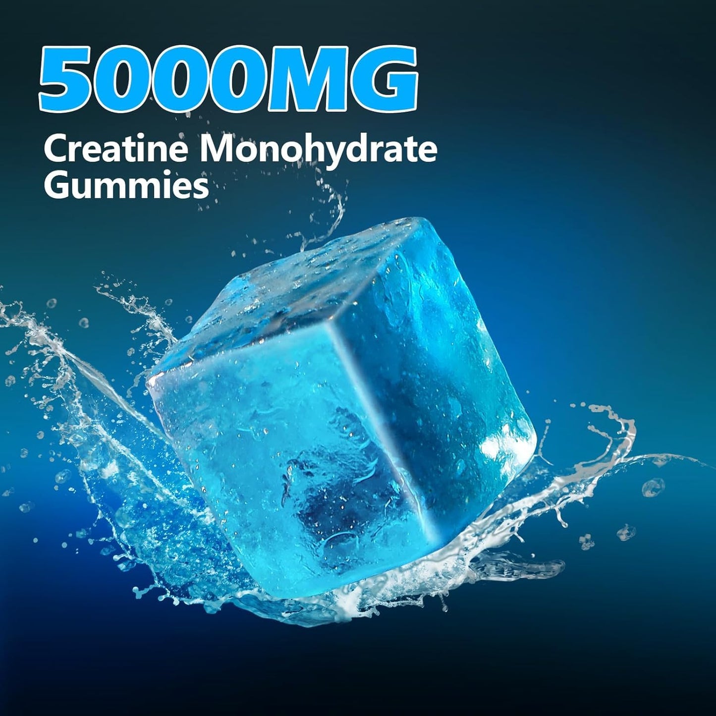 CellRestore Creatine Monohydrate Gummies – 120 Count, 5g Serving, Vegan, Sugar Free, Blueberry