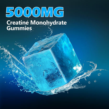CellRestore Creatine Monohydrate Gummies – 120 Count, 5g Serving, Vegan, Sugar Free, Blueberry