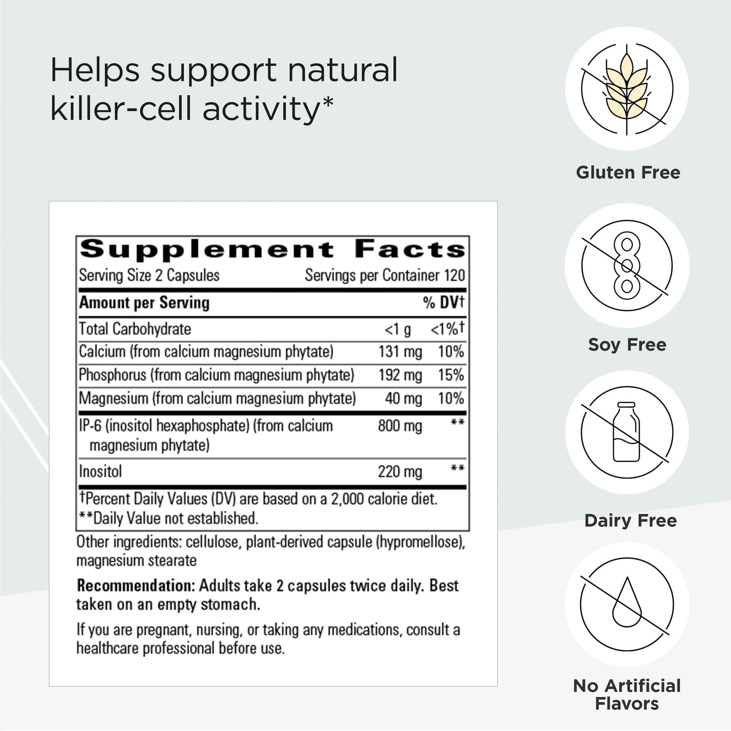 Integrative Therapeutics Cellular Forte IP-6 Inositol – Immune Support (120 Capsules)