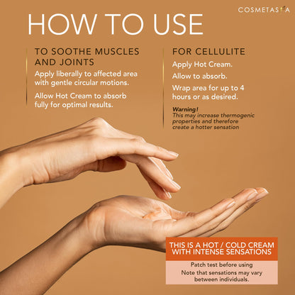 Cellulite Massage Oil, Gel & Mitt – Hot Cream Massage for Firm, Tighten & Moisturize Skin (8.8 oz.)