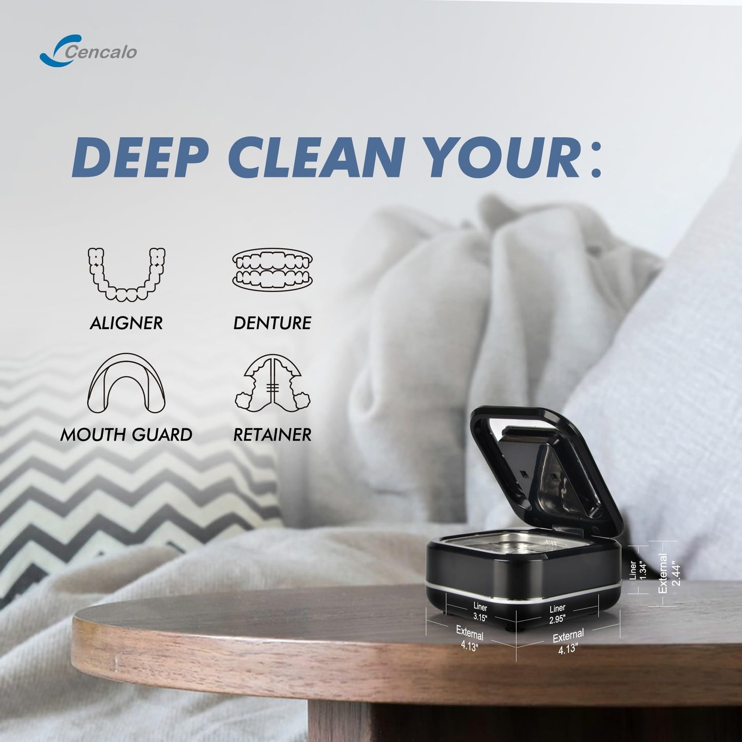 FSA/HSA Eligible 2-in-1 Ultrasonic & UV Dental Cleaner - 42kHz, 180ml Pod
